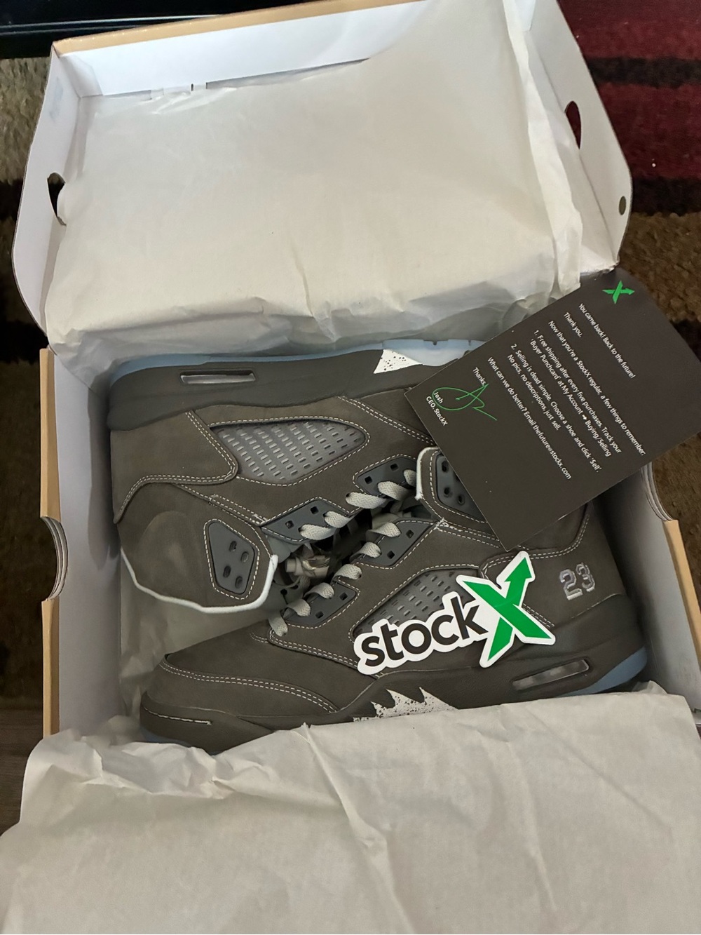 Jordan 5 Retro Wolf Grey 5’s